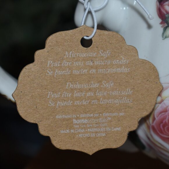 Lovely Kent Pottery Floral Roses Secret Garden Porcelain Cottage Teapot - Picture 8 of 14